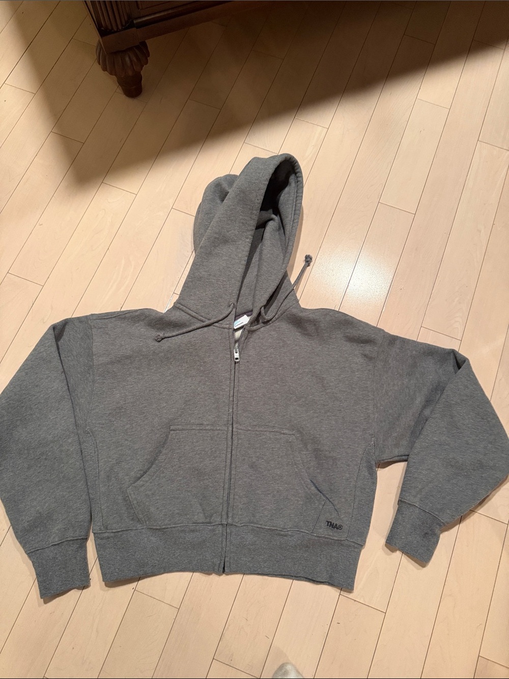 TNA Gray Zip-Up Hoodie
